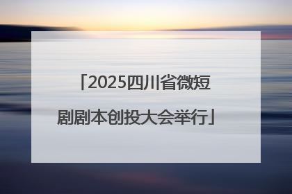 2025四川省微短剧剧本创投大会举行