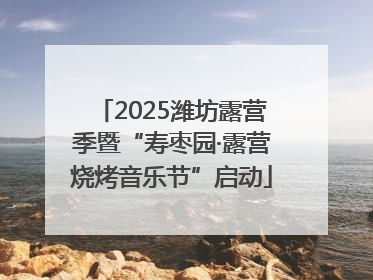 2025潍坊露营季暨“寿枣园·露营烧烤音乐节”启动