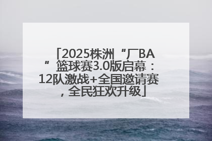 2025株洲“厂BA”篮球赛3.0版启幕：12队激战+全国邀请赛，全民狂欢升级