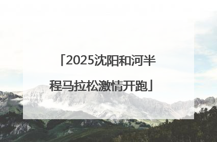 2025沈阳和河半程马拉松激情开跑