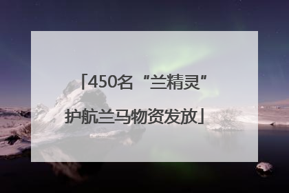 450名“兰精灵”护航兰马物资发放
