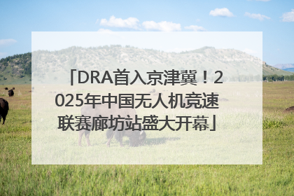 DRA首入京津冀！2025年中国无人机竞速联赛廊坊站盛大开幕